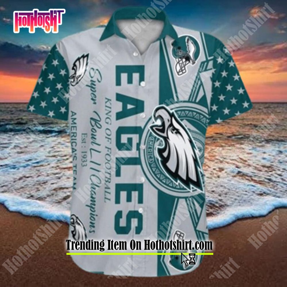 Philadelphia Eagles Hawaiian Shirt Beach Gift For Friend - Shibtee Clothing