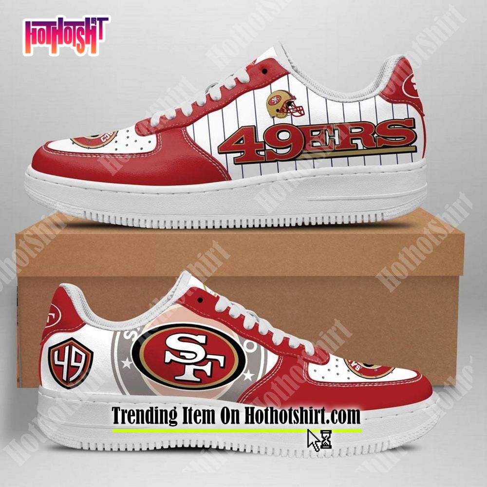 NFL San Francisco 49ers Custom Nike Air Force 1 Shoes Streetwise