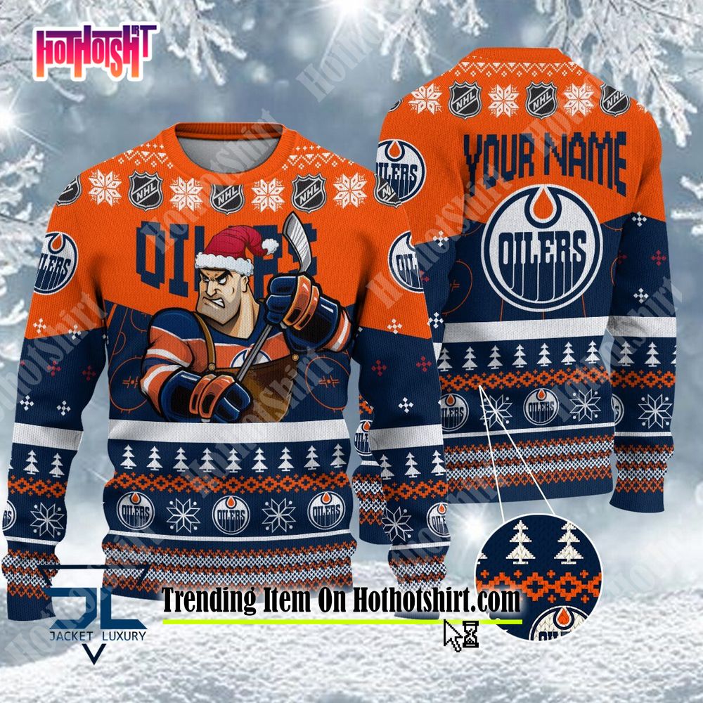 Oilers christmas clearance sweater