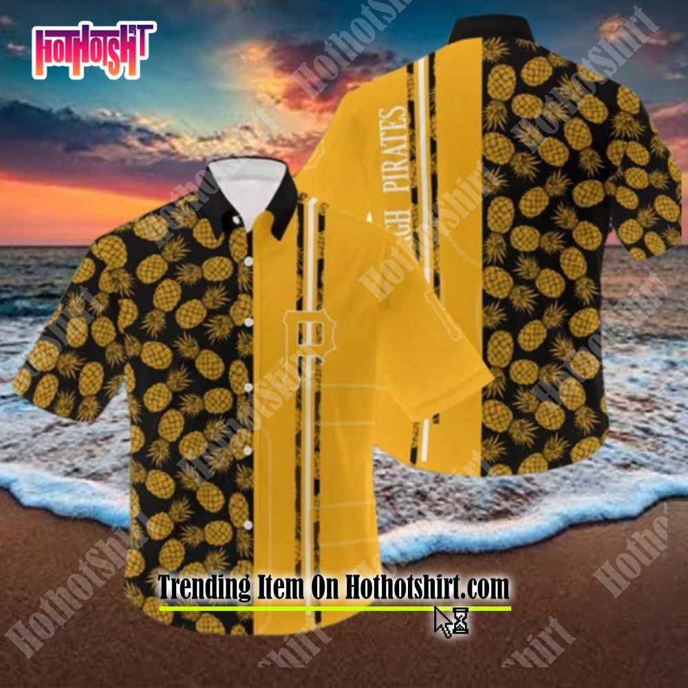 PITTSBURGH PIRATES PINEAPPLE FOR MEN AND WOMEN GIFT FOR FANS MLB HAWAIIAN  SHIRT