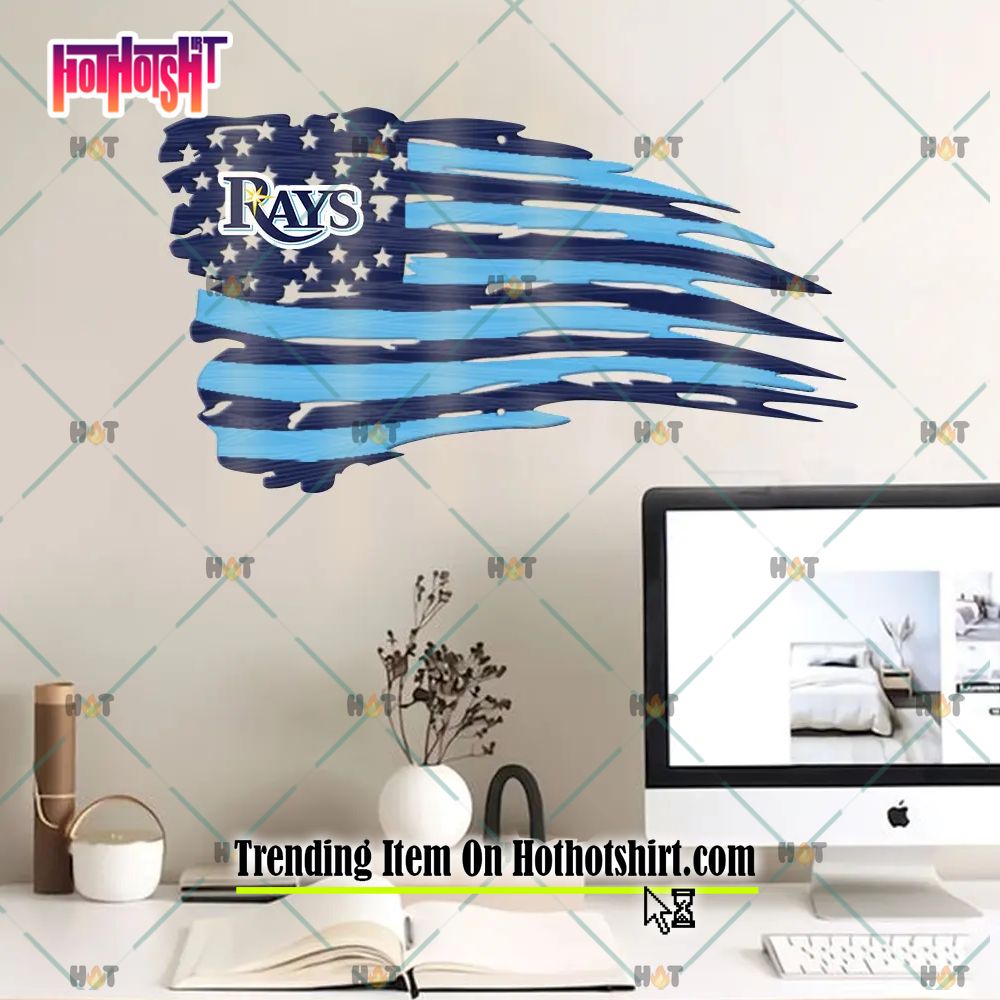 Tampa Bay Rays USA Shape Flag Cutout