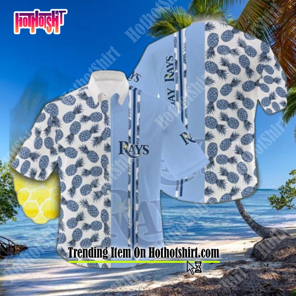 Tampa Bay Rays Pineapple MLB Hawaiian Shirt For Men And Women Gift For Fans  - Limotees