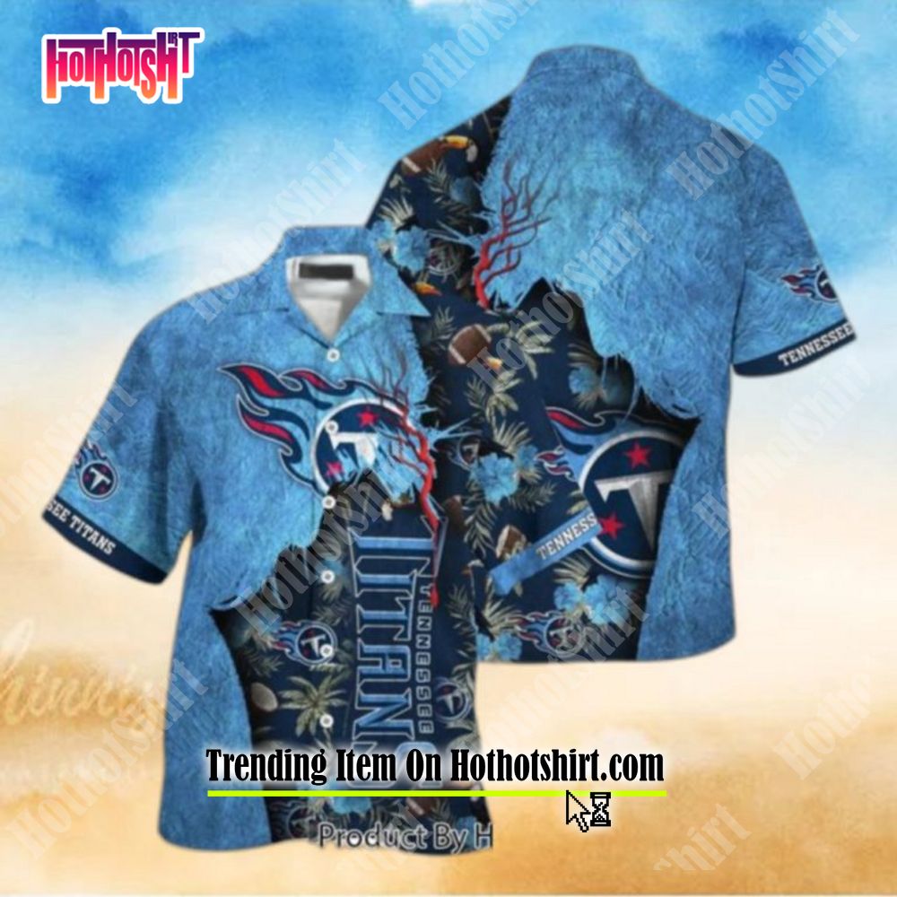 Tennessee Titans All Over Print Logo And Coconut Trending Summer Gift Aloha  Hawaiian Shirt