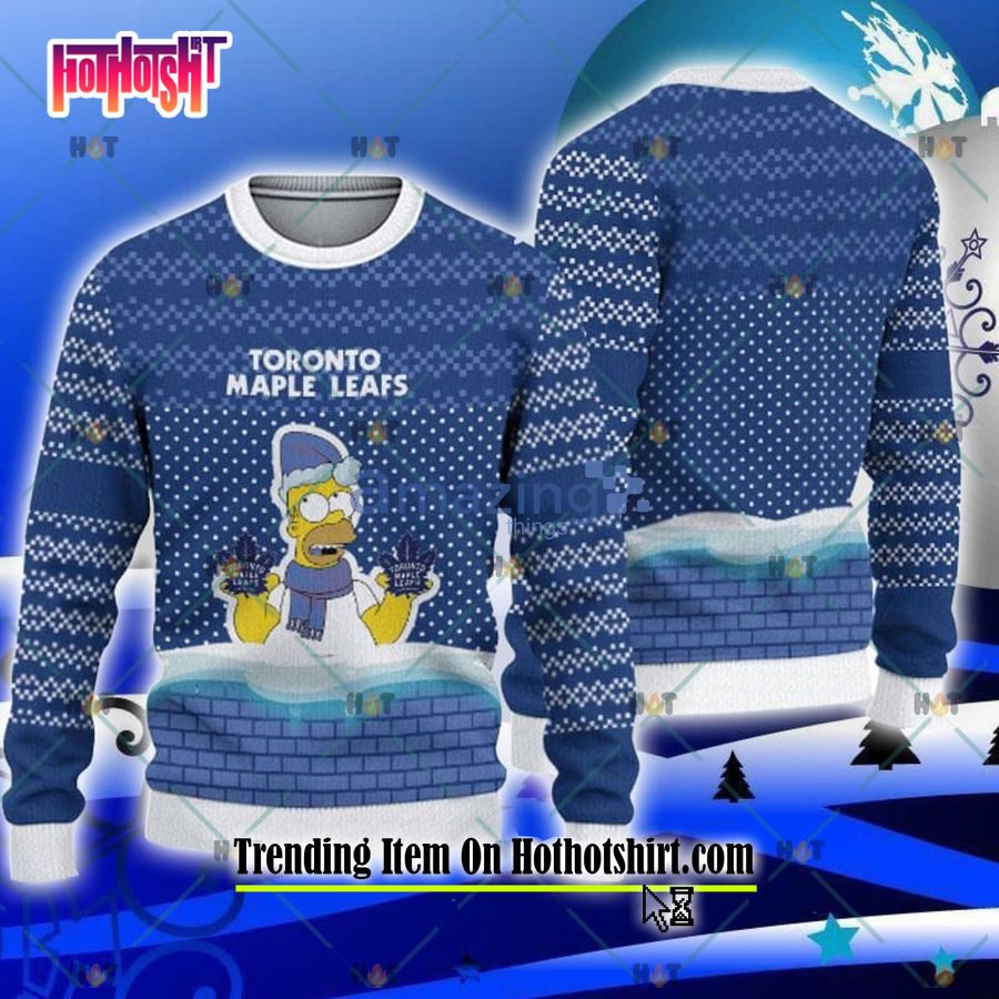 Toronto Maple Leafs Christmas Reindeer Ugly Christmas Sweater