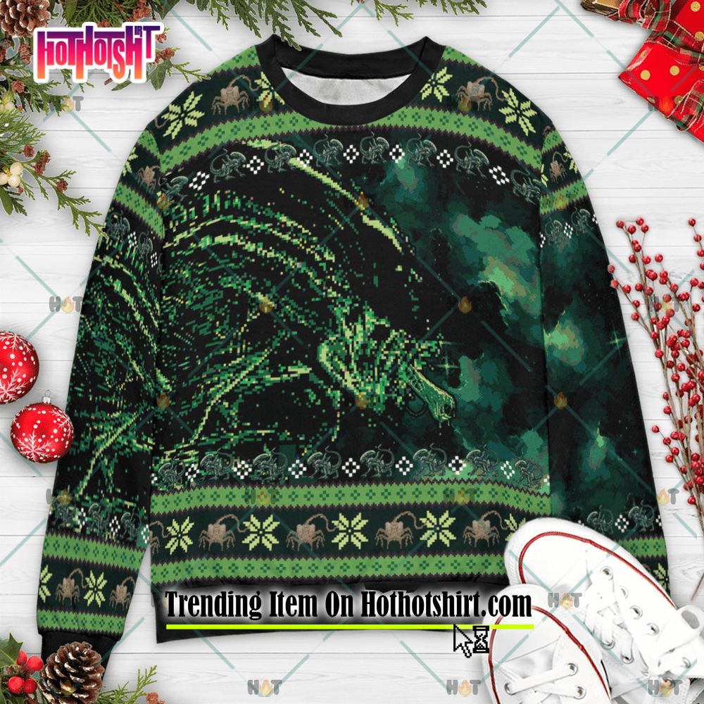 Xenomorph on sale christmas sweater