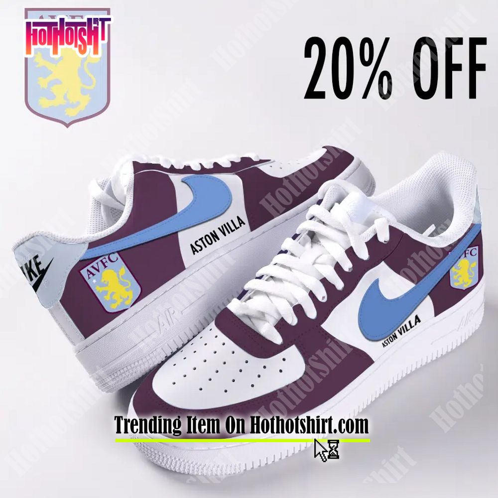 Aston Villa Fc Red Low Top Skate Shoes