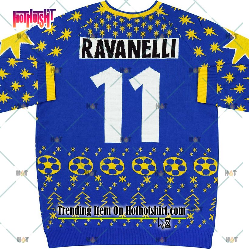 NEW Juventus Ravanelli 11 Snowy Ugly Christmas Jumper