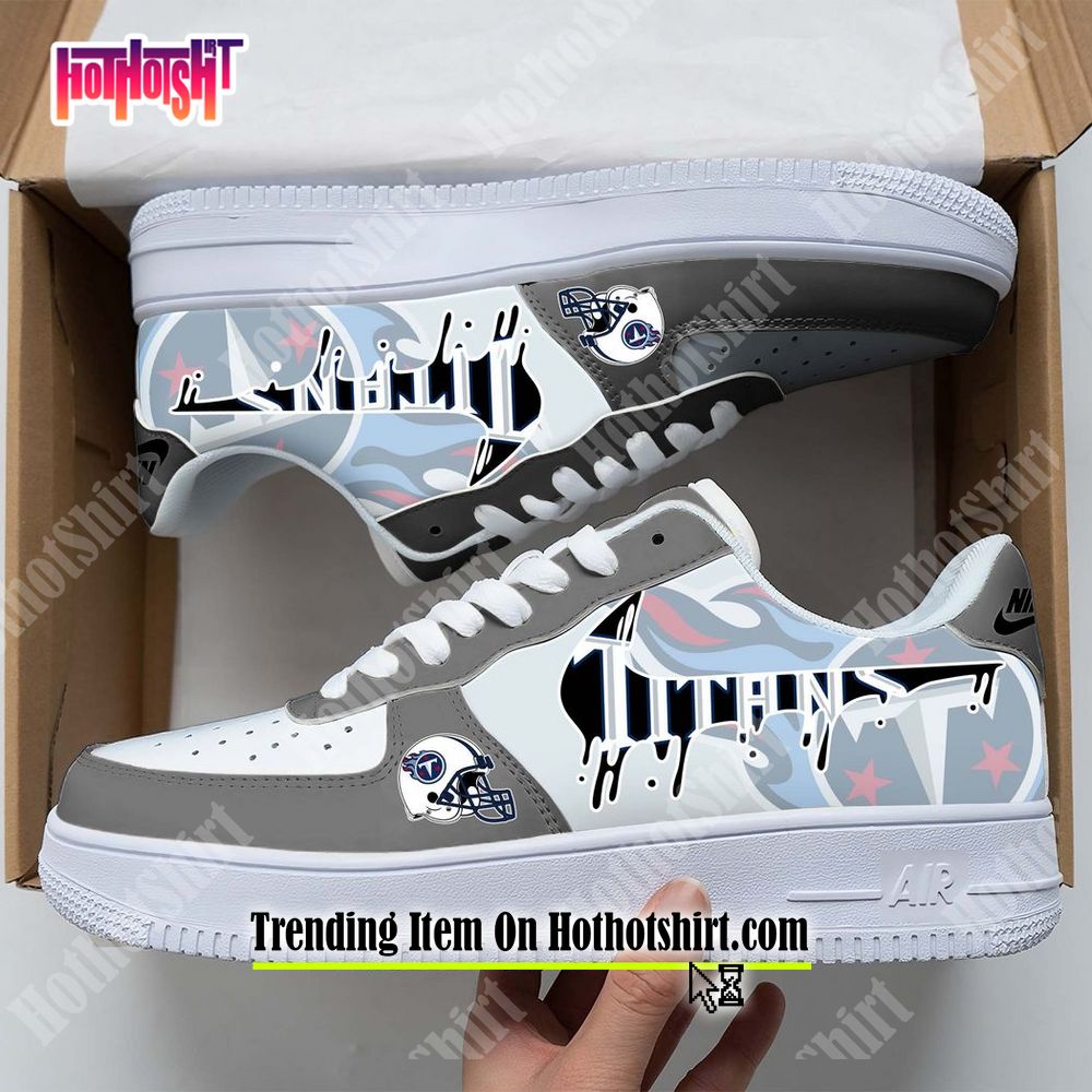 NFL Tennessee Titans Custom Nike Air Force 1 Shoes Stadium Spirit