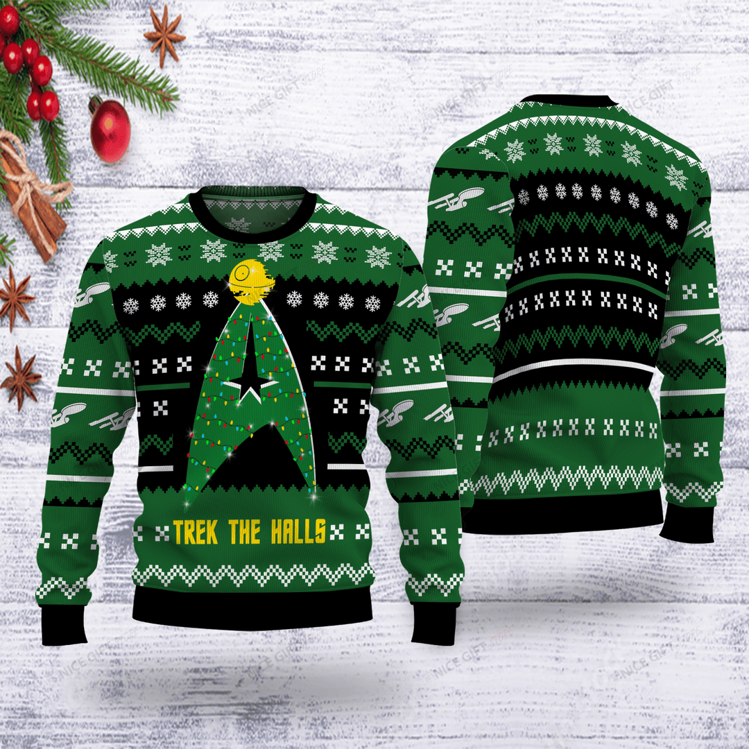 Trek the halls christmas clearance sweater