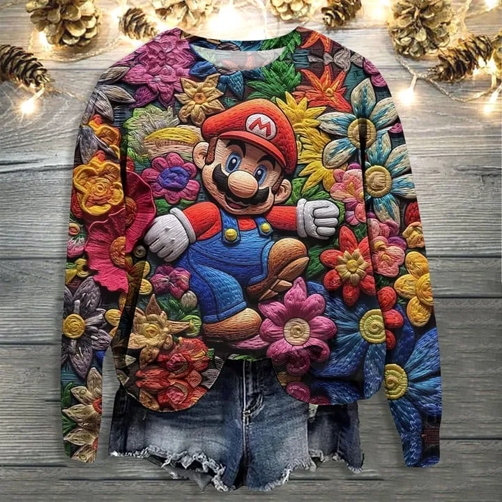 Full clearance print sweater