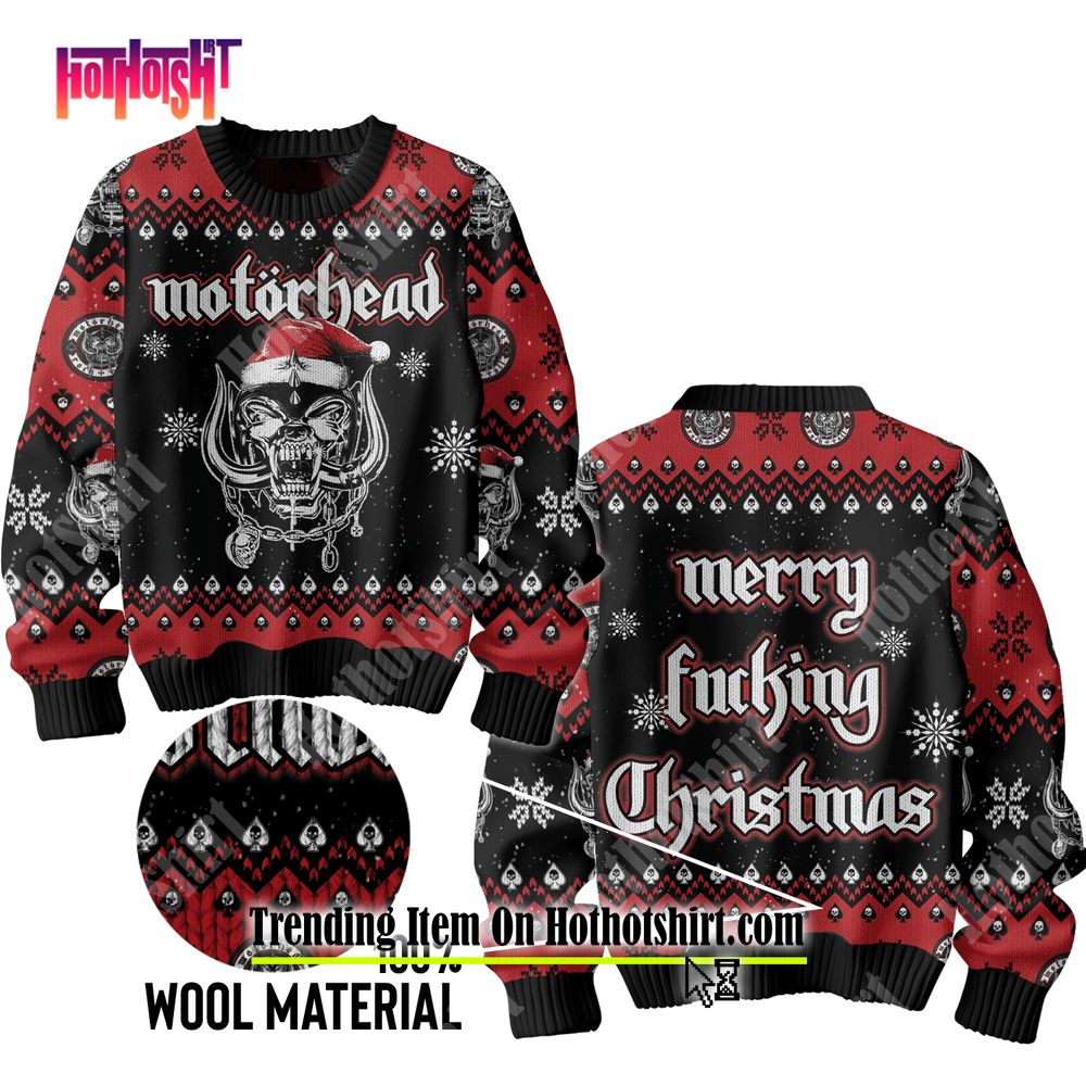 Motorhead 2024 ugly sweater