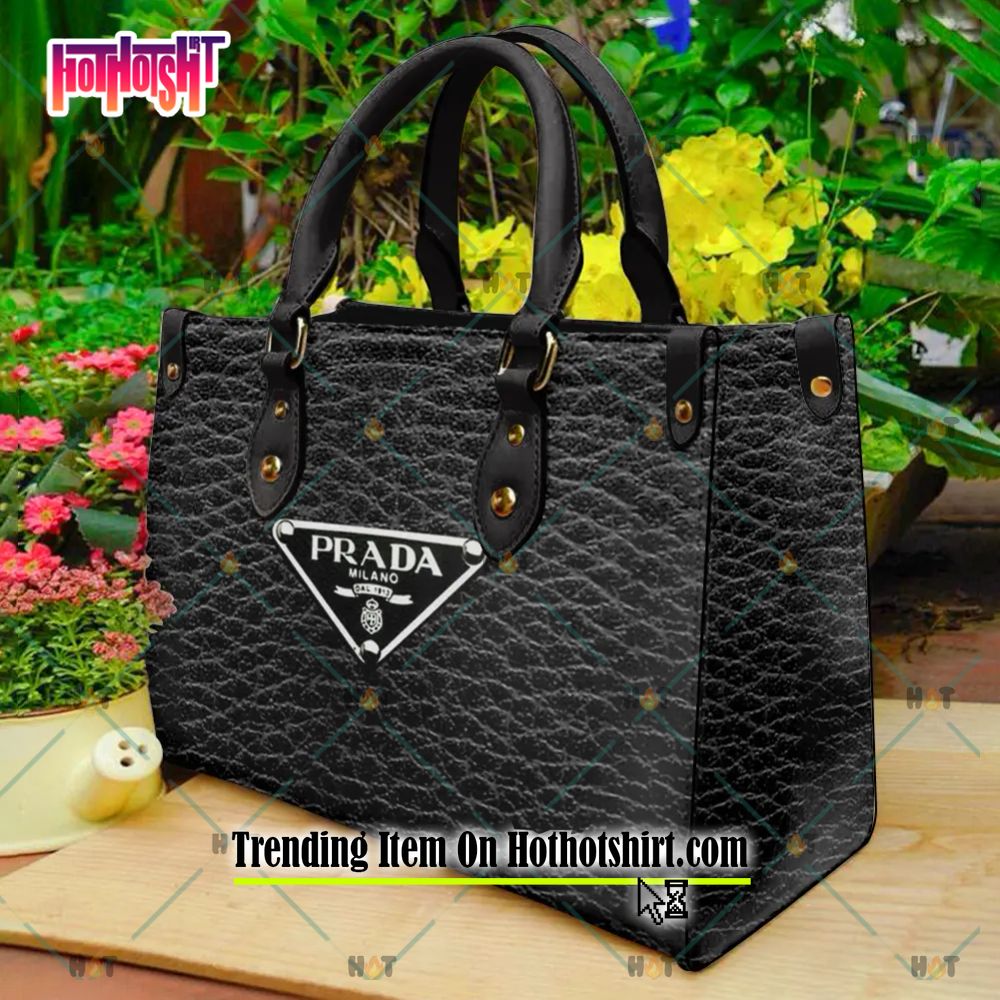Prada Womens Black Nylon Calf Leather Trim Tote Bag 1BC060 - Walmart.com