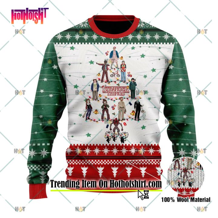 NEW Stranger Things Christmas Tree Ugly Christmas Sweater